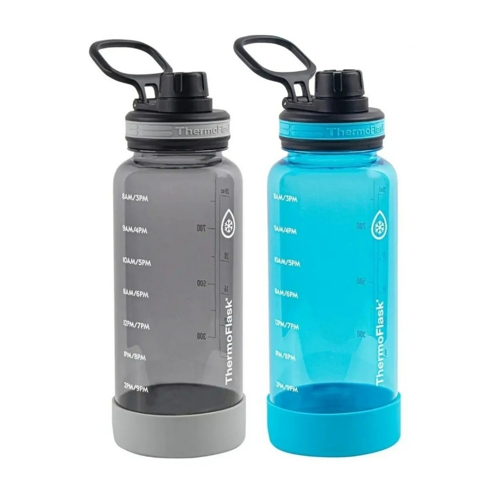 Thermoflask 2-pack Premium Motivational 32oz Water Bottle w/ Straw + Lid NIP - Picture 2 of 4